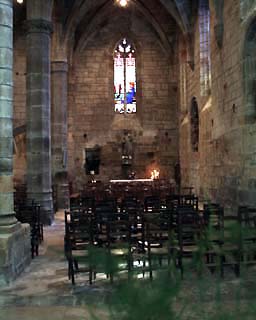 La nef gothique vue de l'enfeu